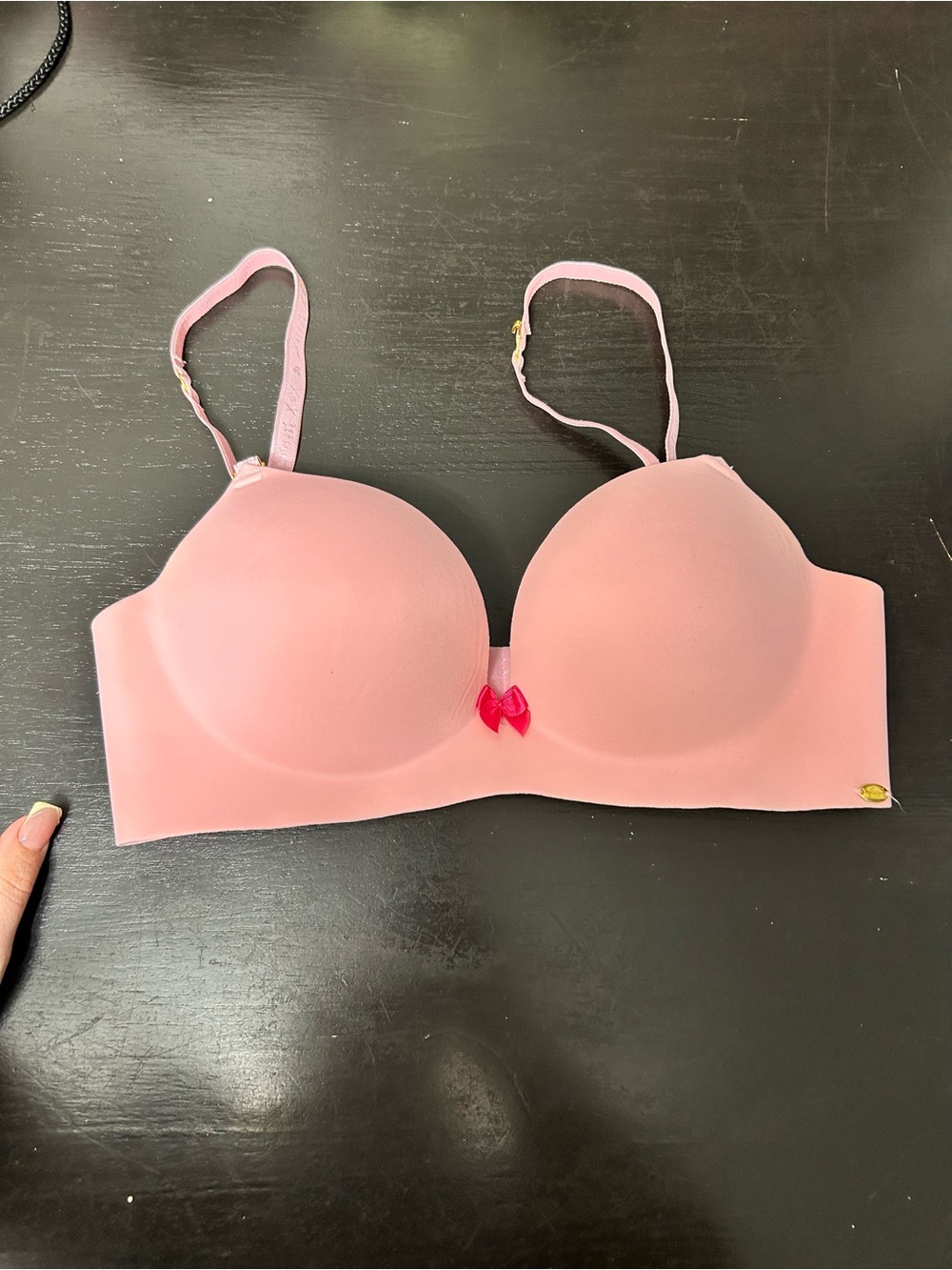Betsey Johnson Pink Seamless Molded Cup Strapless-Convertible Bra